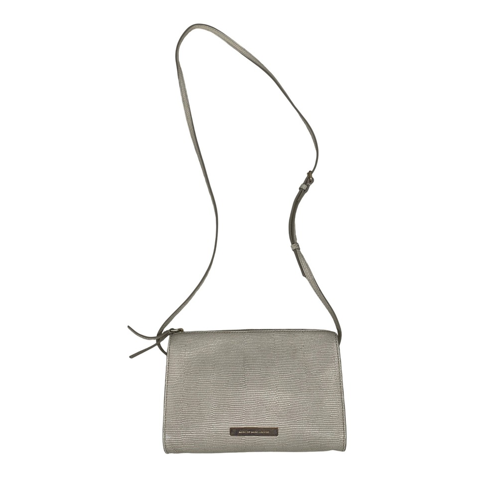 Marc by Marc Jacobs Snake Embossed Crossbody Bag Leather Ivory Adjustable‎ Strap
